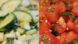 tomato cucumber salads