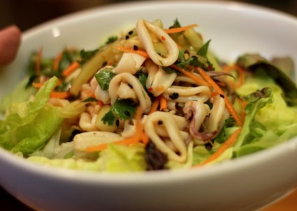 calamari salad squid