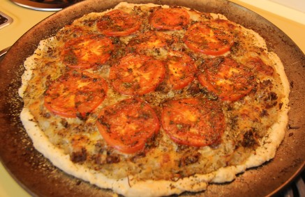 sausage tomato pie