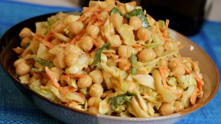 chickpea curry coleslaw