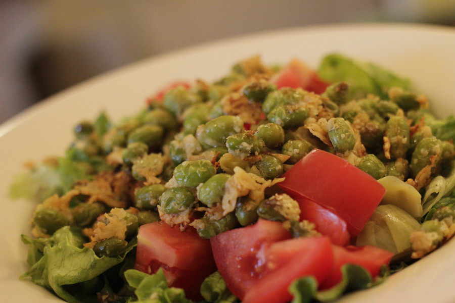 Roasted edamame makes a great salad topping.