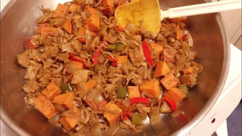 Canned Jackfruit and Potato Hash Recipe