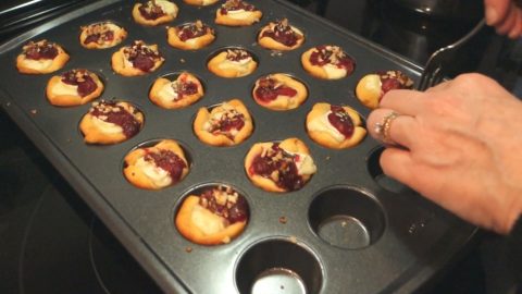 cranberry brie bites