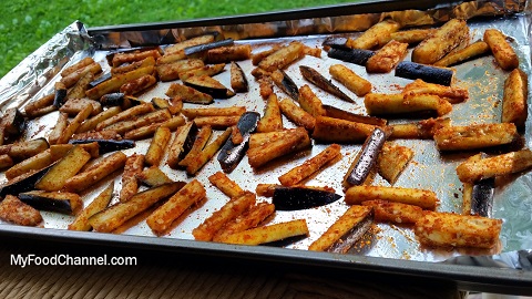 baked eggplant fries