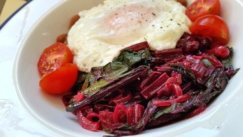 beet greens brunch recipe