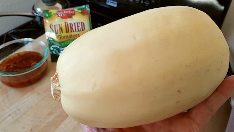 spaghetti squash with mushrooms